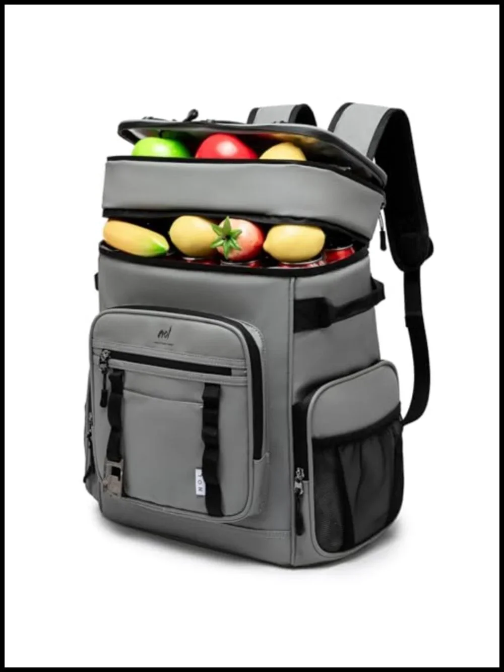Insulated Backpack Cooler 32L Leak Proof Dual Compartment Picnic Hiking